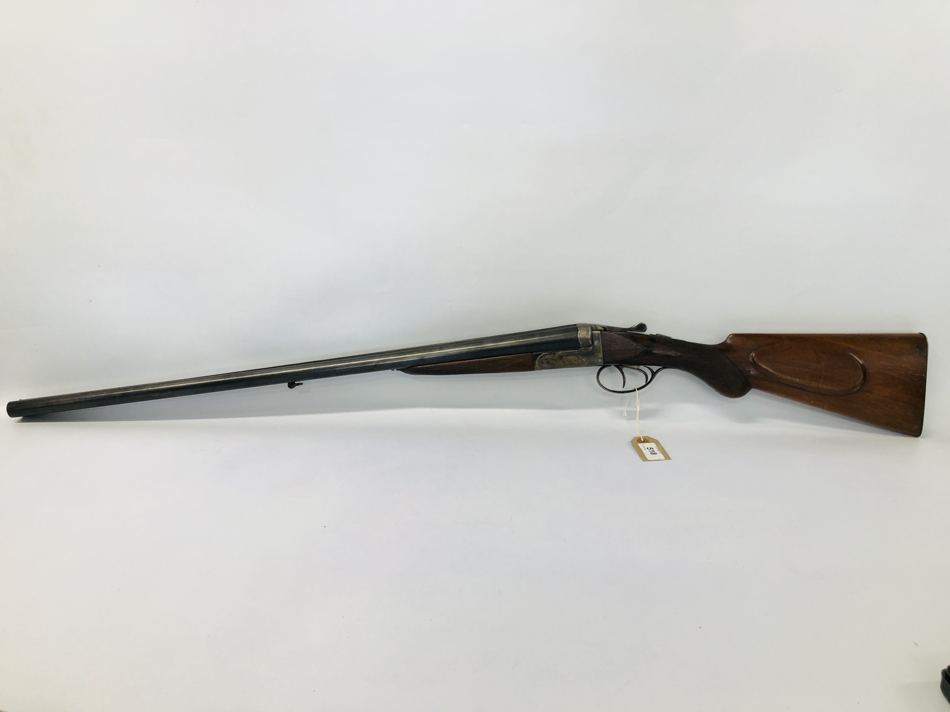 BELGIUM 12 BORE SIDE BY SIDE SHOTGUN # 1478 - (ALL GUNS TO BE INSPECTED AND SERVICED BY QUALIFIED