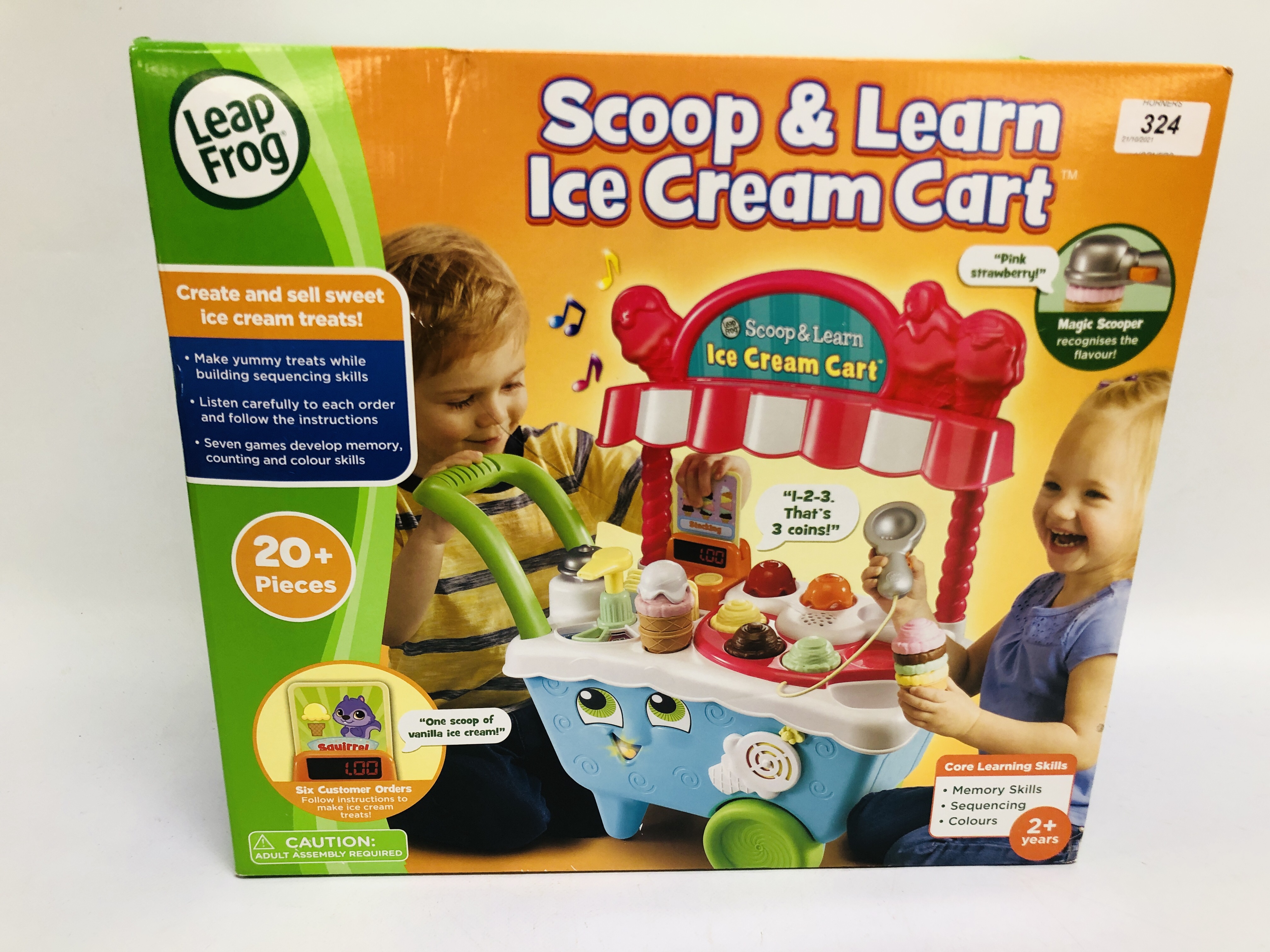 BOXED AS NEW LEAP FROG SCOOP AND LEARN ICE CREAM CART - SOLD AS SEEN