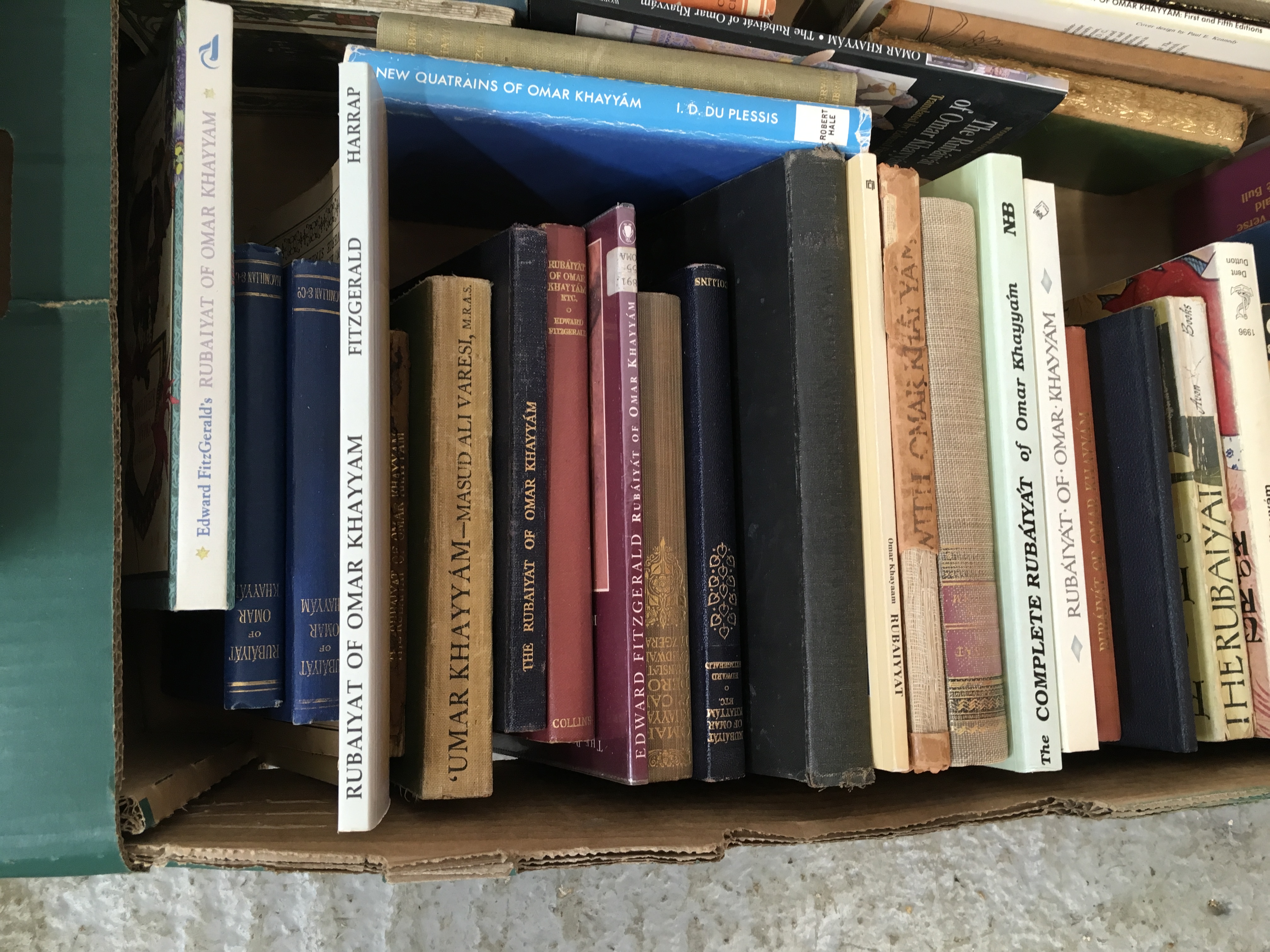 2 X BOXES OF ASSORTED BOOKS RELATING TO RUBAIYAT OF OMAR KHAYYAM ETC. - Image 5 of 7