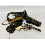 A REPLICA WESTERN STYLE REVOLVER, THE BARREL MARKED ADLER ITALY MOD.