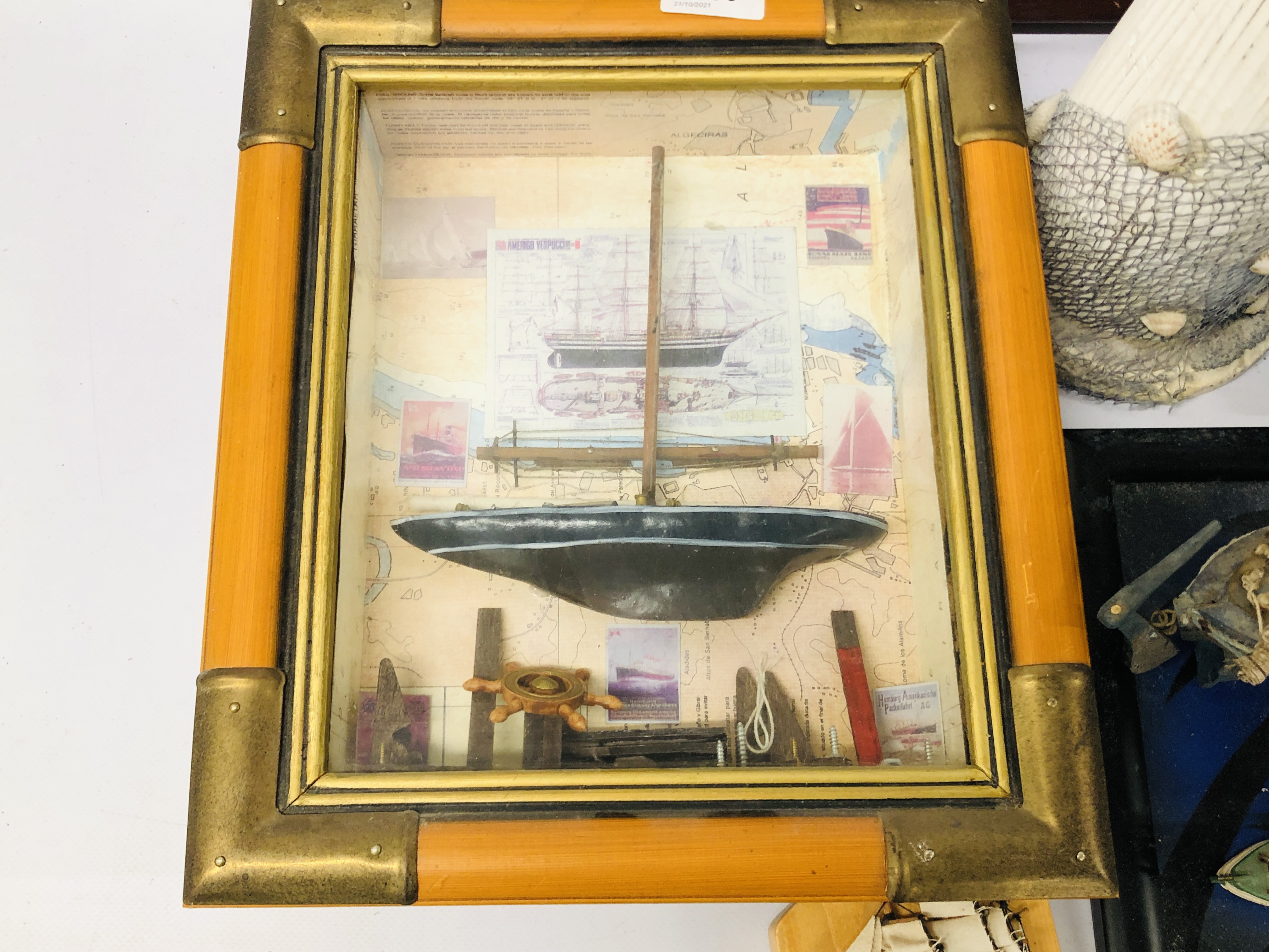 3 NAUTICAL 3D CASED DISPLAYS AND OTHER NAUTICAL ITEMS TO INCLUDE SAILING SHIPS, LIGHTHOUSES ETC. - Image 7 of 11
