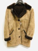 A LADIES NURSEYS SHEEPSKIN COAT SIZE 18