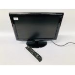 SAMSUNG 19" FLAT SCREEN TV WITH REMOTE - SOLD AS SEEN