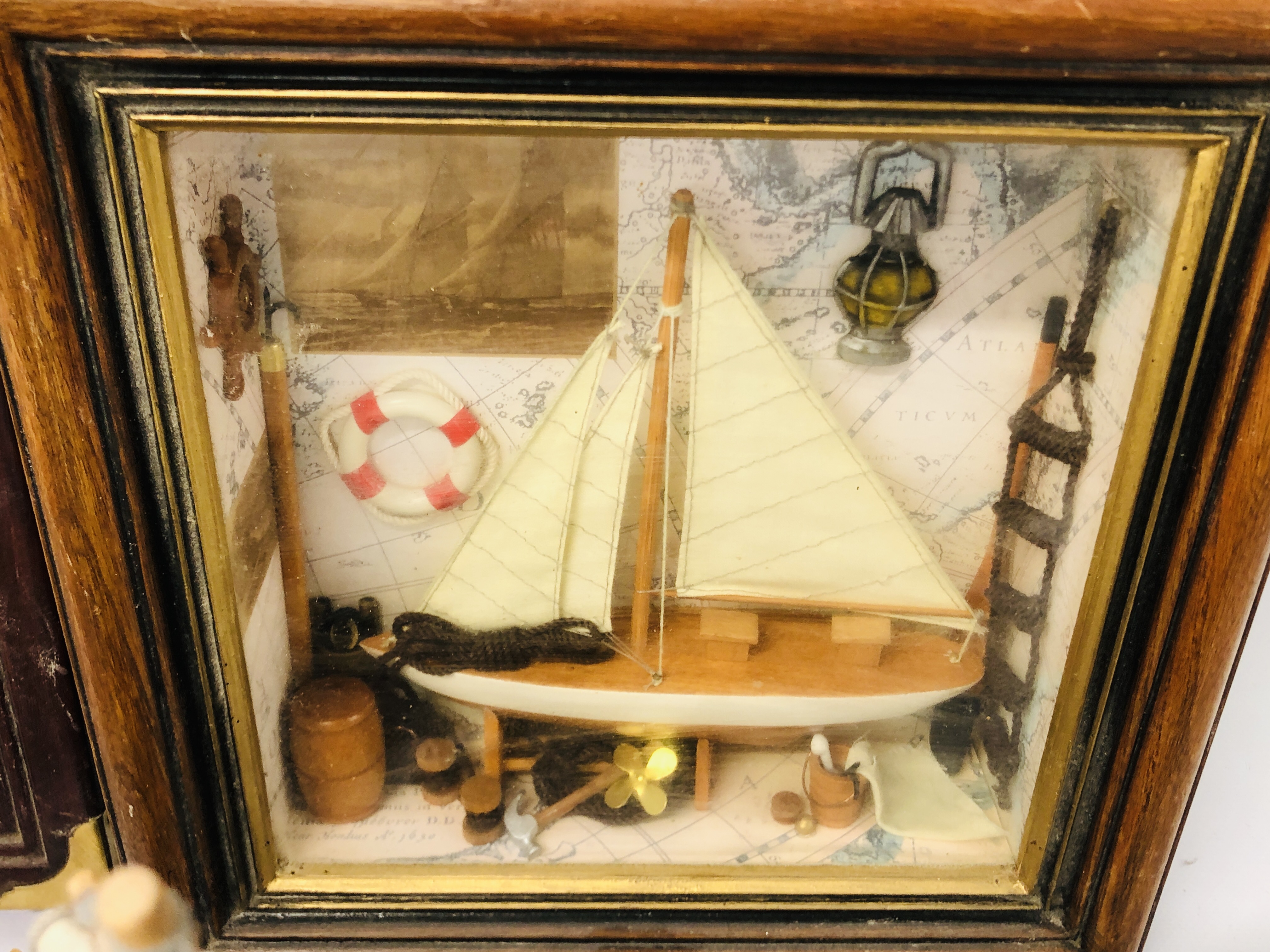 3 NAUTICAL 3D CASED DISPLAYS AND OTHER NAUTICAL ITEMS TO INCLUDE SAILING SHIPS, LIGHTHOUSES ETC. - Image 10 of 11