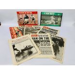 QUANTITY OF ASSORTED VINTAGE EPHEMERA, CRICKET, SOCCER AND NEWSPAPERS ETC.