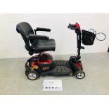 A PRIDE APEX RAPID ELECTRIC MOBILITY SCOOTER WITH OWNERS MANUAL AND OLD FULL SERVICE RECORD - SOLD