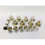 COLLECTION OF VICTORIAN DOOR KNOBS AND FITTINGS