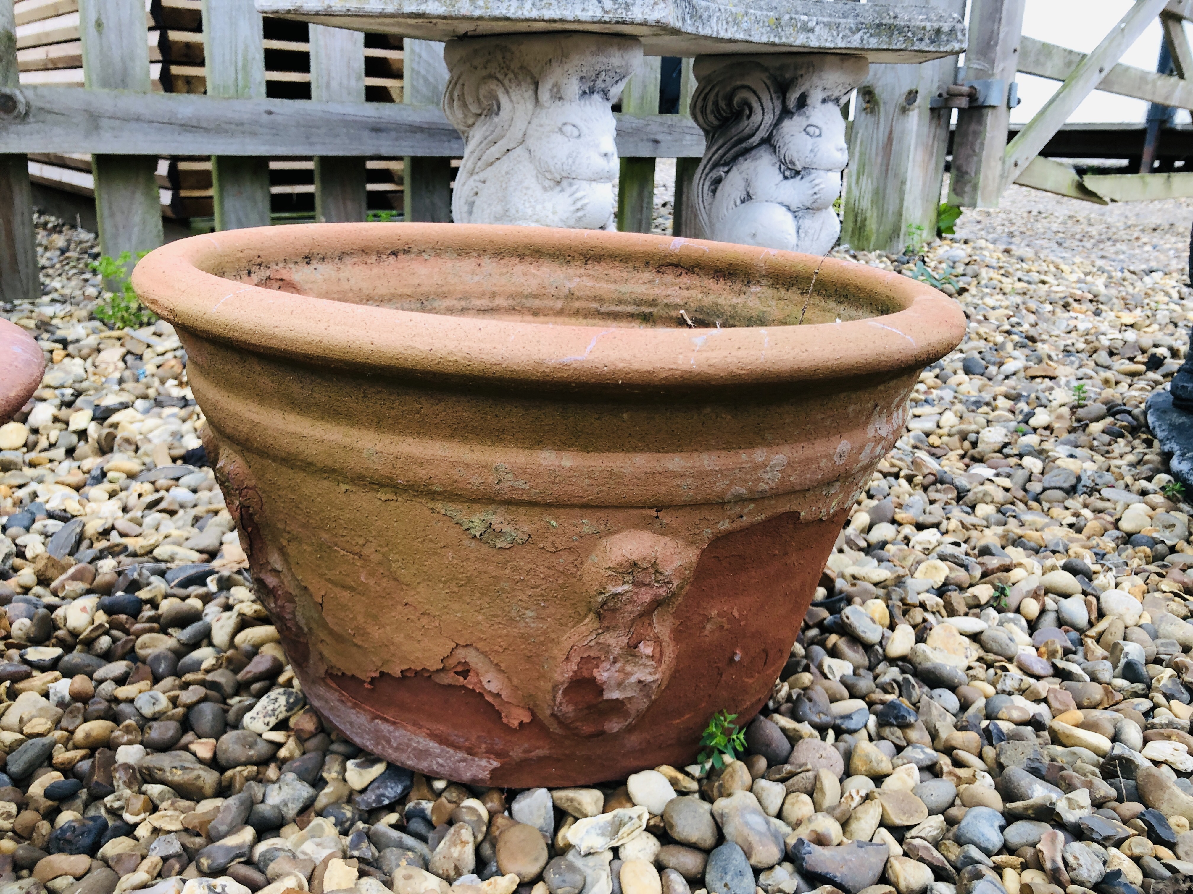 A PAIR OF TERRACOTTA PLANTERS, - Image 4 of 5