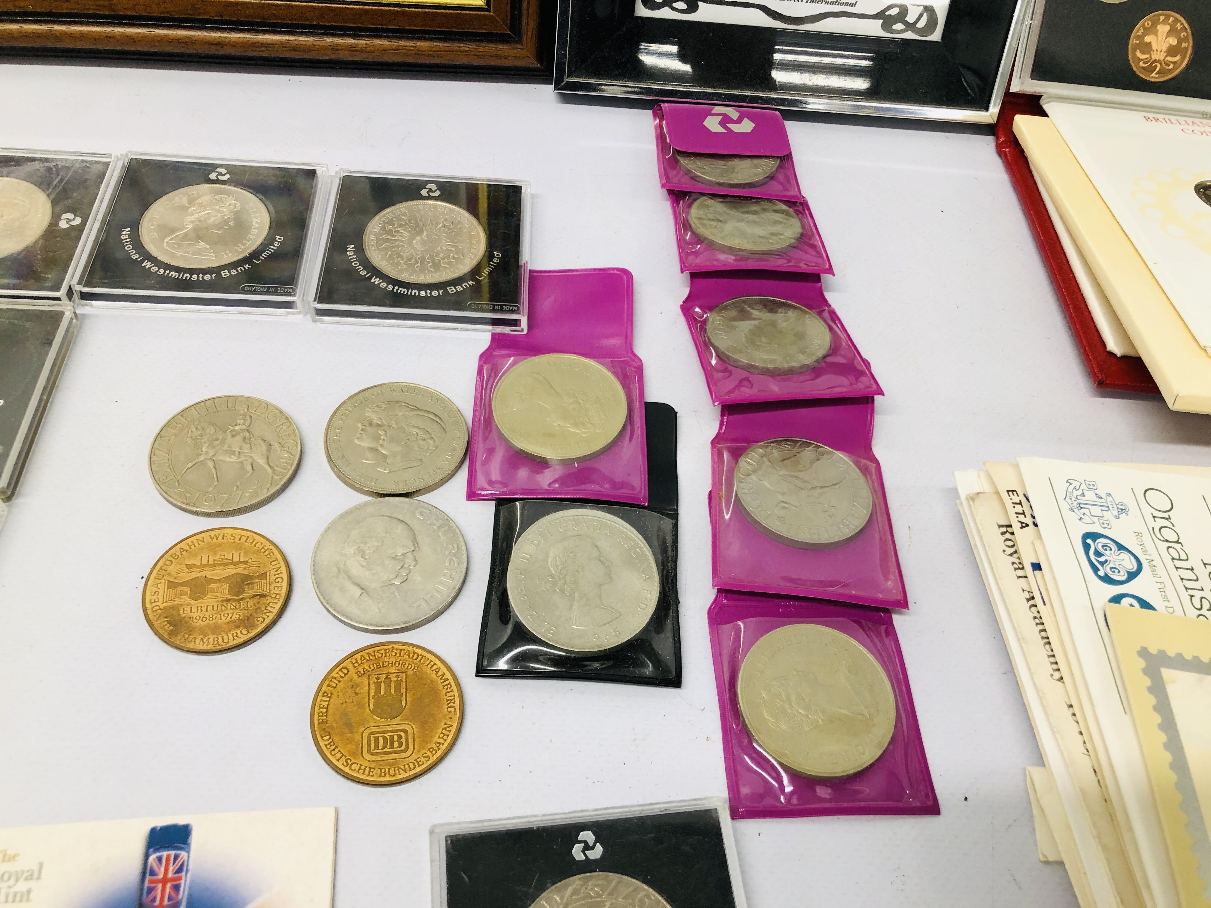 COLLECTION OF MIXED COINS AND BANK NOTES, STAMPS ETC. - Image 5 of 10