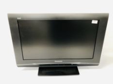 A PANASONIC 26 INCH LCD TV WITH REMOTE - SOLD AS SEEN