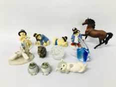 4 COALPORT PORCELAIN PADDINGTON BEAR COLLECTIBLES TO INCLUDE 'PADDINGTON TAKES A SNACK',