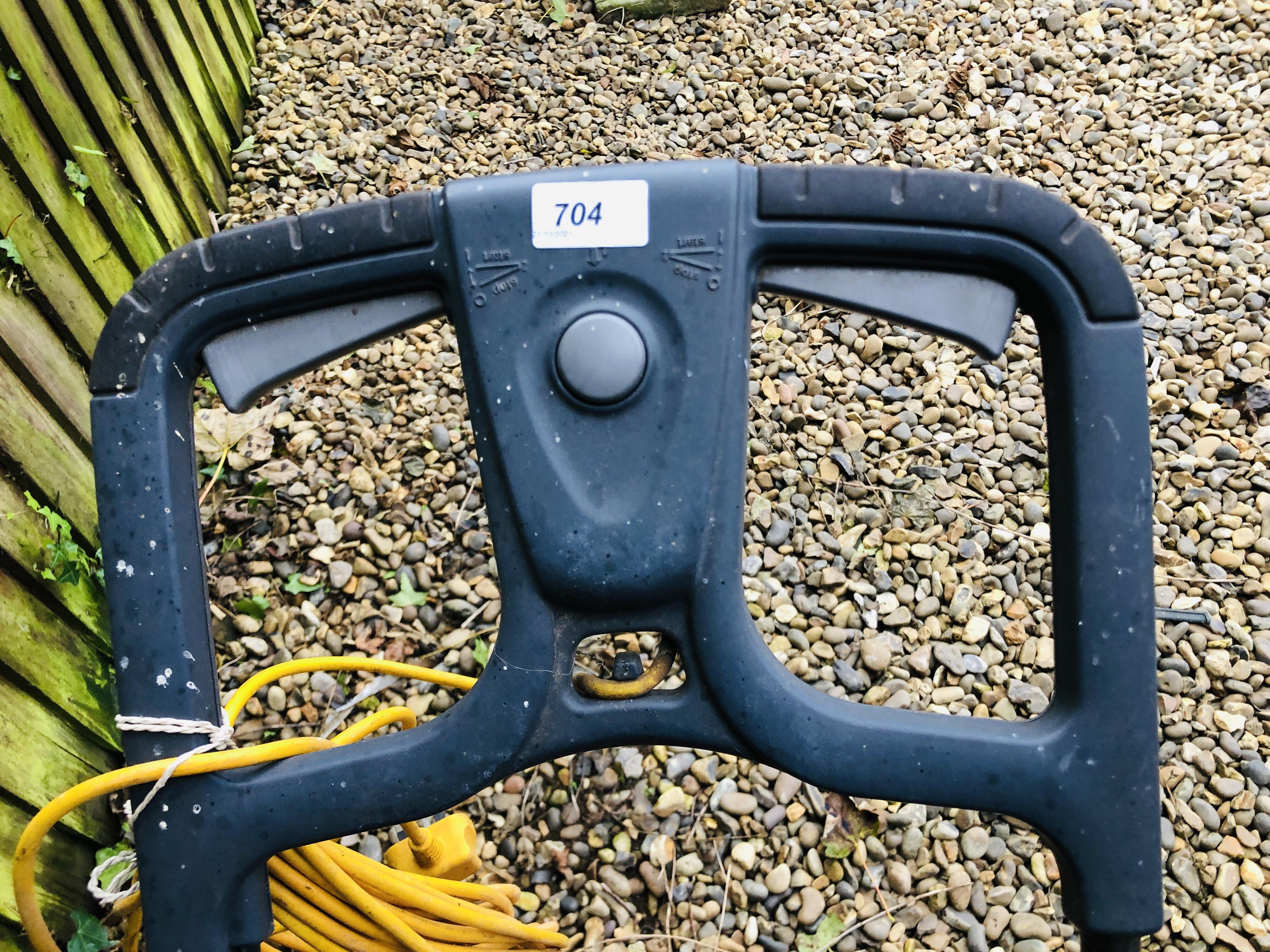 A MOUNTFIELD "PRINCESS 34" ELECTRIC LAWN MOWER WITH GRASS COLLECTOR AND TWO 5 LITRE CANS OF - Image 12 of 12