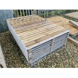 10 X AS NEW TREATED TIMBER CLOSE BOARDED 6FT X 4FT FENCING PANELS