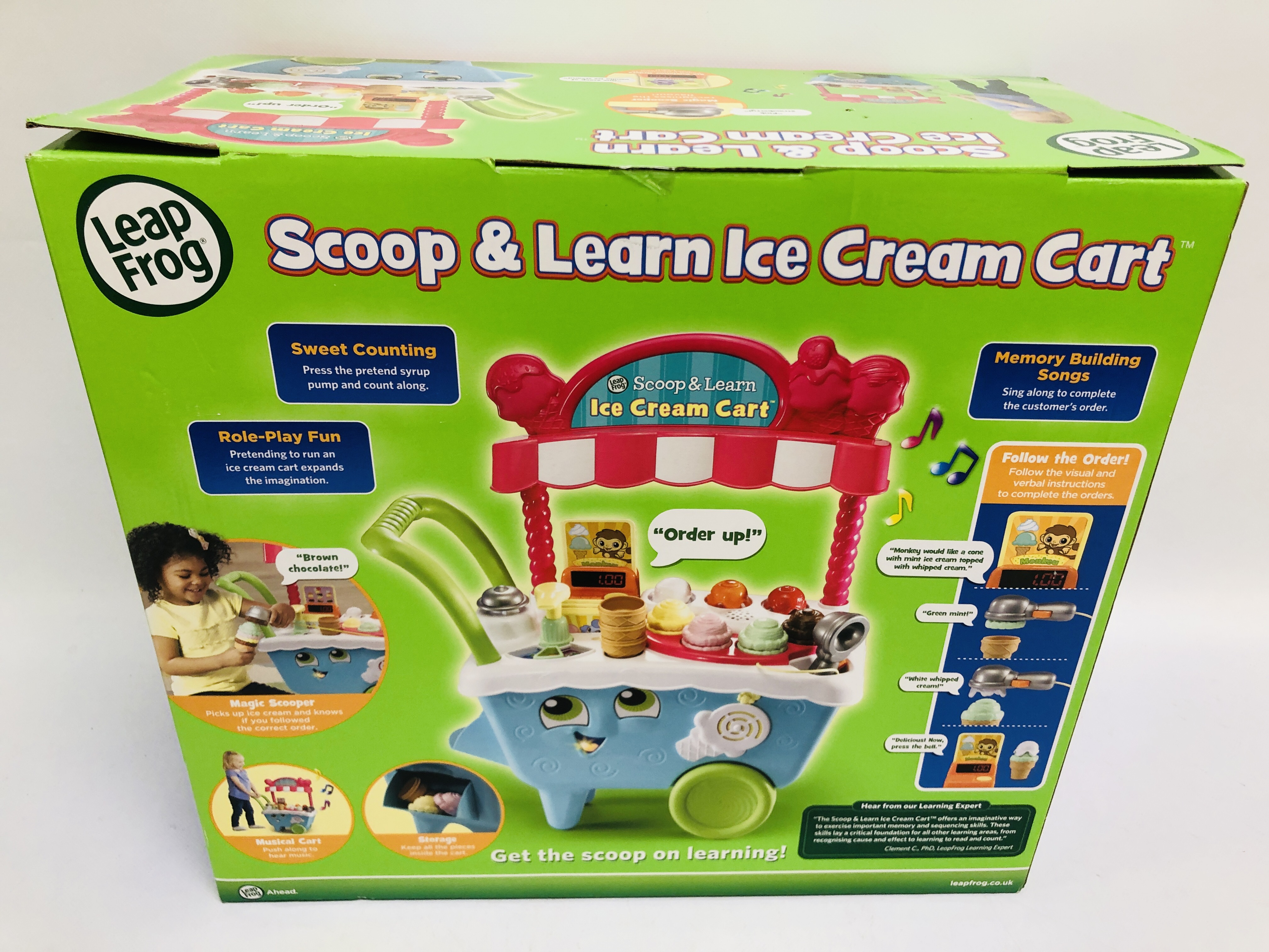BOXED AS NEW LEAP FROG SCOOP AND LEARN ICE CREAM CART - SOLD AS SEEN - Image 6 of 6