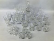 QUANTITY OF CRYSTAL GLASSWARE