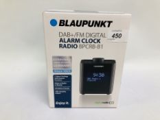 BOXED AS NEW BLAUPUNKT DAB+/FM DIGITAL ALARM CLOCK RADIO BPCRB-B1 - SOLD AS SEEN