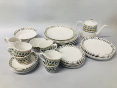 ROYAL TUSCAN FINE BONE CHINA "PAGEANTRY" DINNER AND TEA WARE - APPROX 39 PIECES