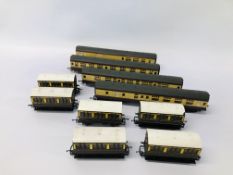4 00 GAUGE LIMA CARRIAGES + 6 HORNBY 00 GAUGE CARRIAGES