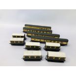 4 00 GAUGE LIMA CARRIAGES + 6 HORNBY 00 GAUGE CARRIAGES