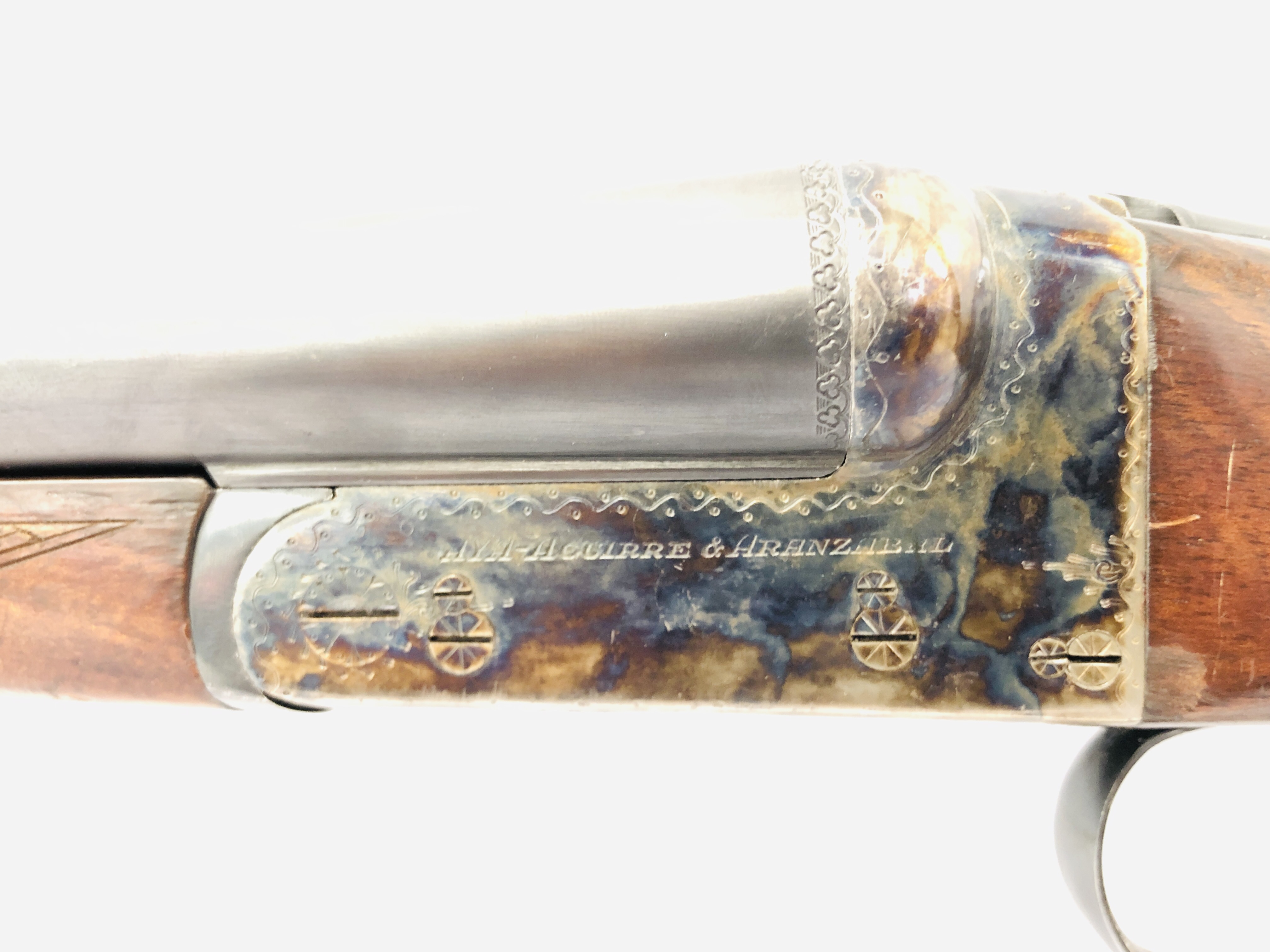 AYA 12 BORE SIDE BY SIDE SHOTGUN # 530358 - (ALL GUNS TO BE INSPECTED AND SERVICED BY QUALIFIED - Image 8 of 22