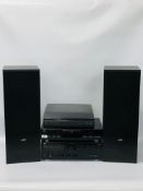 3 PIECES OF JVC HIFI EQUIPMENT TO INCLUDE RX-320V AUDIO/VIDEO CONTROL RECEIVER,