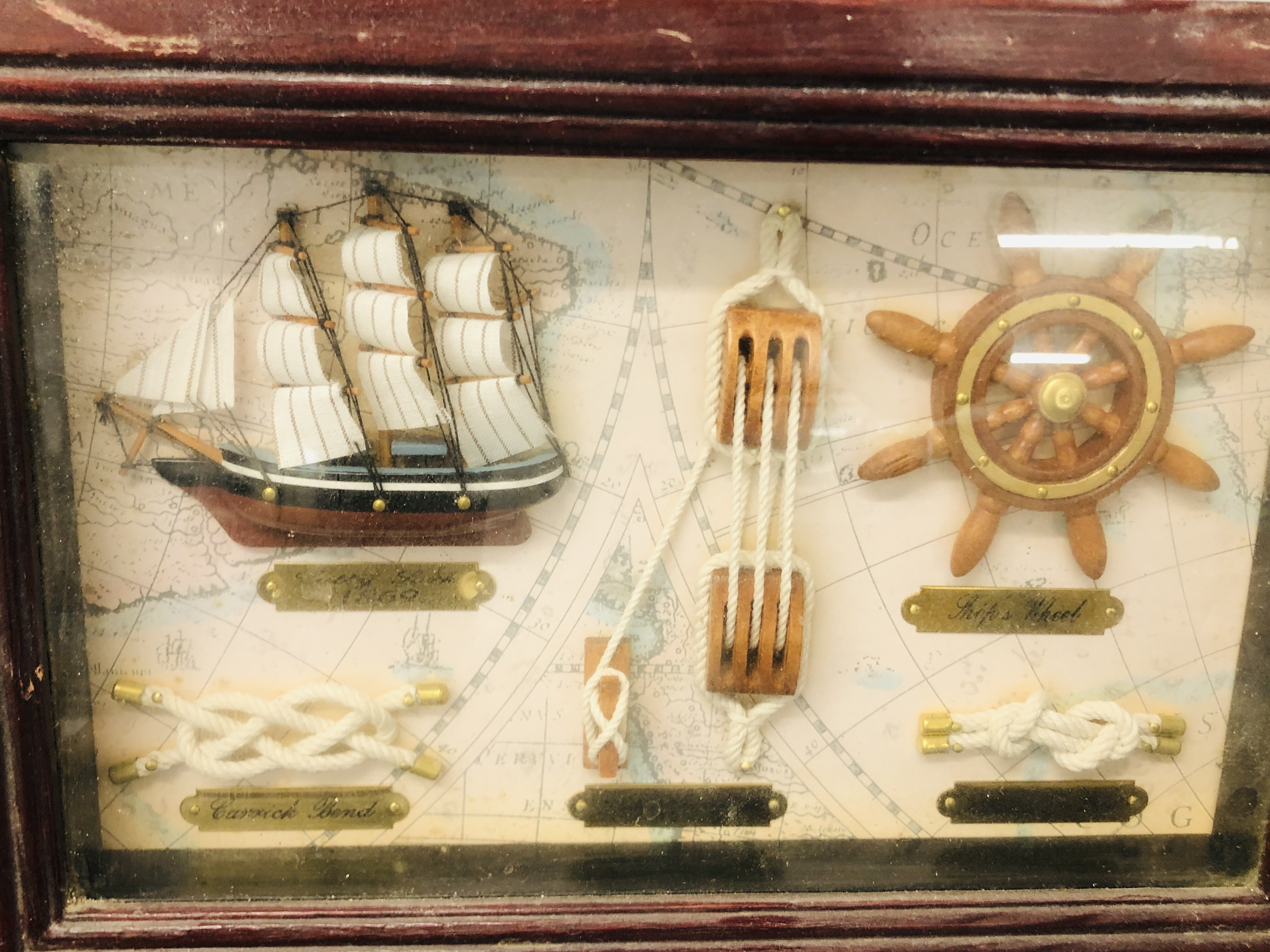 3 NAUTICAL 3D CASED DISPLAYS AND OTHER NAUTICAL ITEMS TO INCLUDE SAILING SHIPS, LIGHTHOUSES ETC. - Image 9 of 11