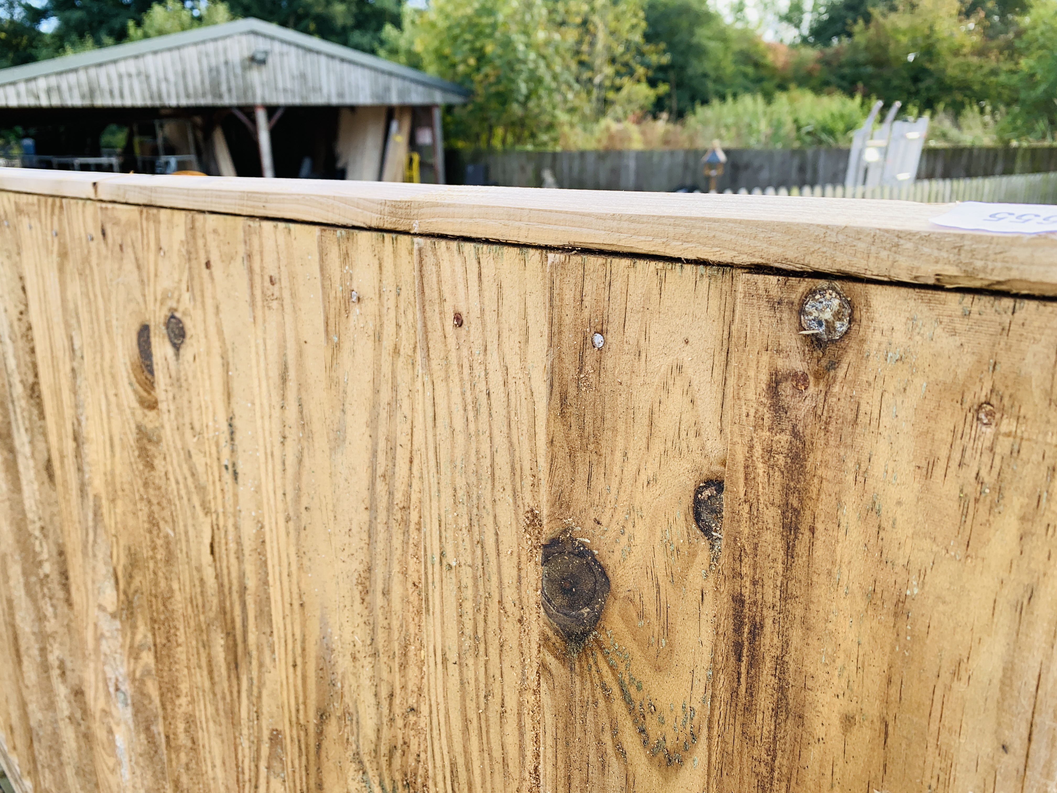 8 X AS NEW TREATED TIMBER CLOSE BOARDED 6FT X 3FT FENCING PANELS - Image 4 of 4