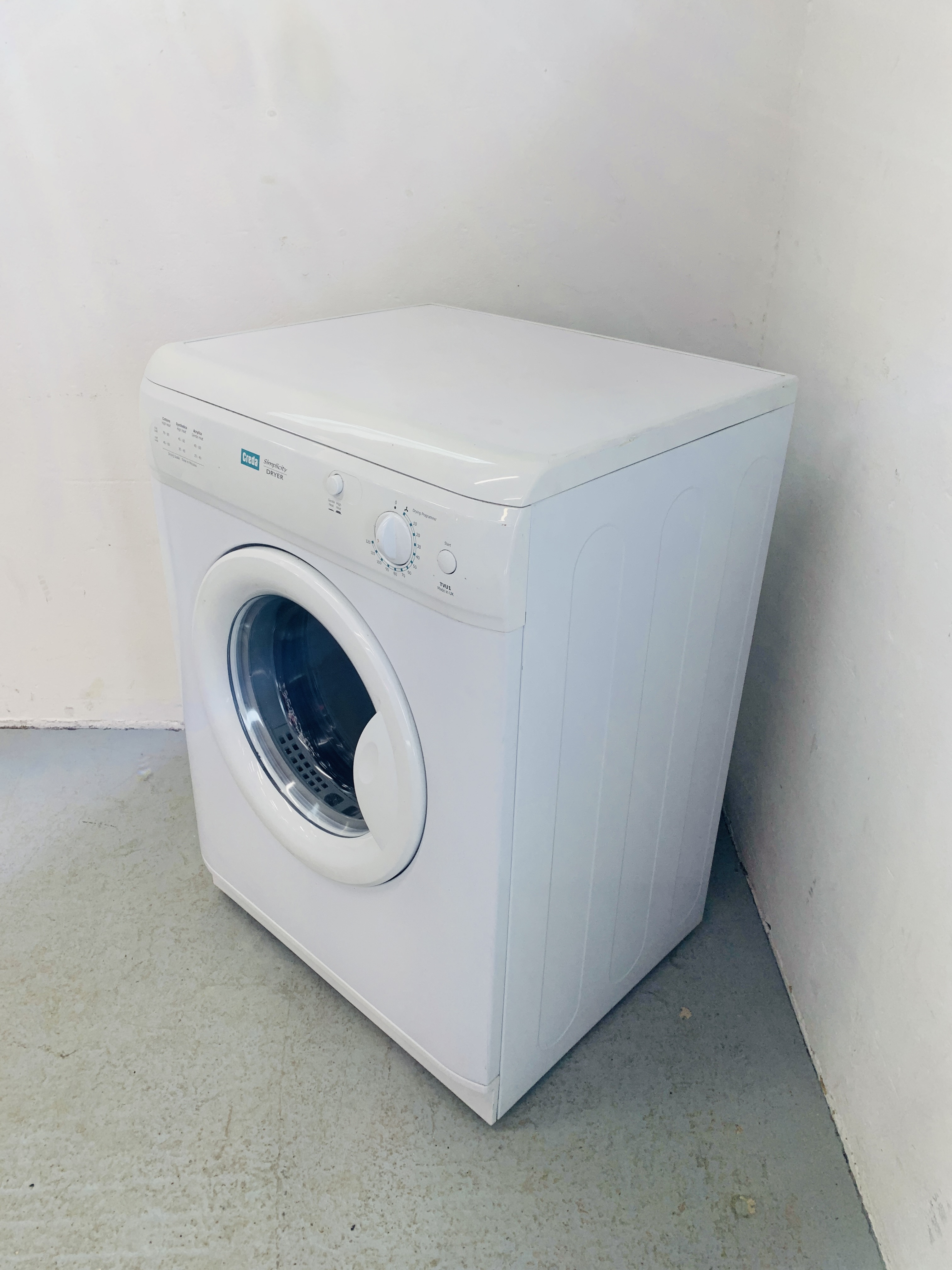 A CREDA SIMPLICITY TUMBLE DRYER - SOLD AS SEEN - Image 2 of 5