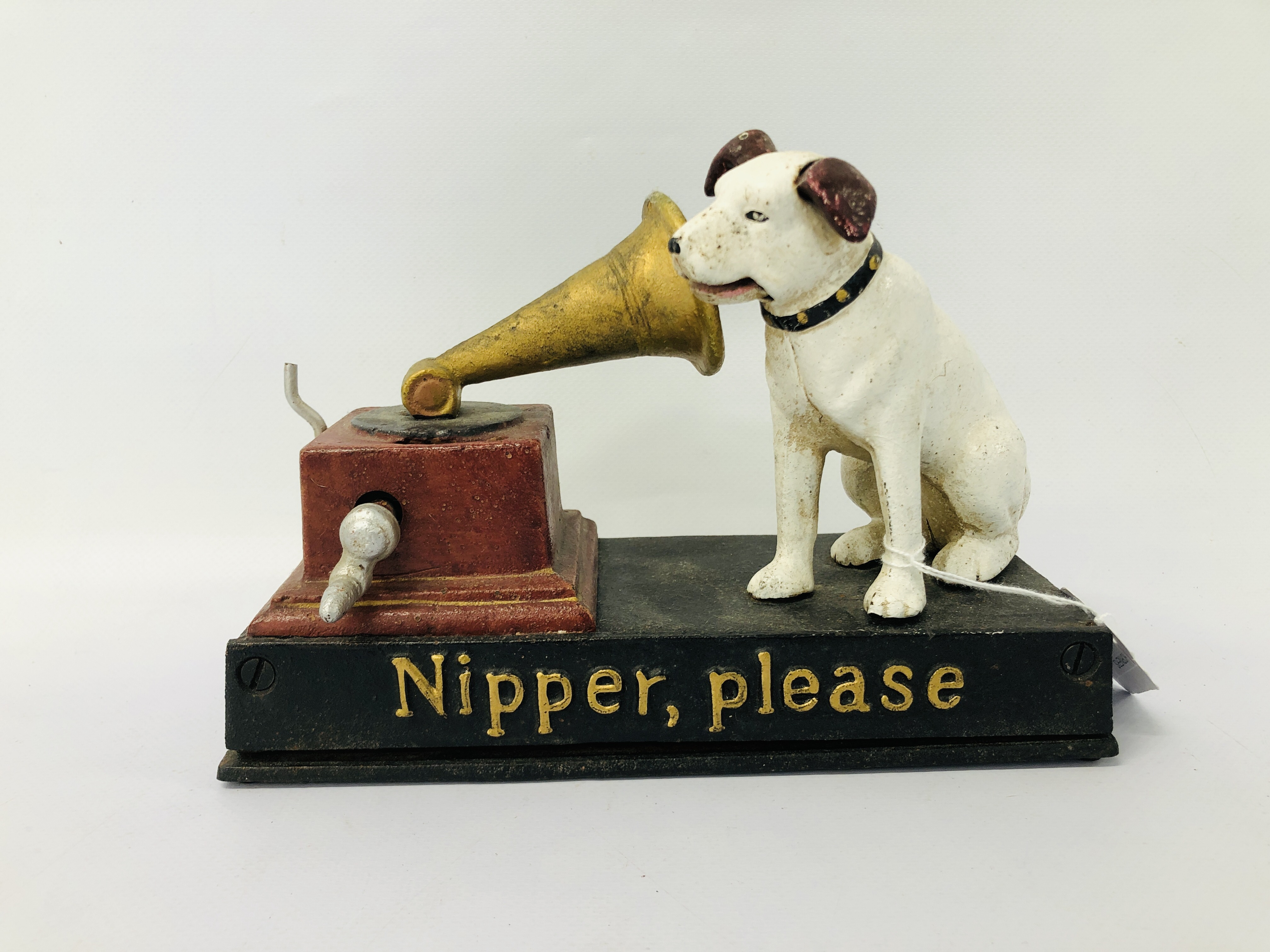 CAST HMV NIPPER DOG MONEY BANK