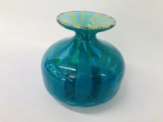 MDINA ART GLASS VASE - H 12CM.