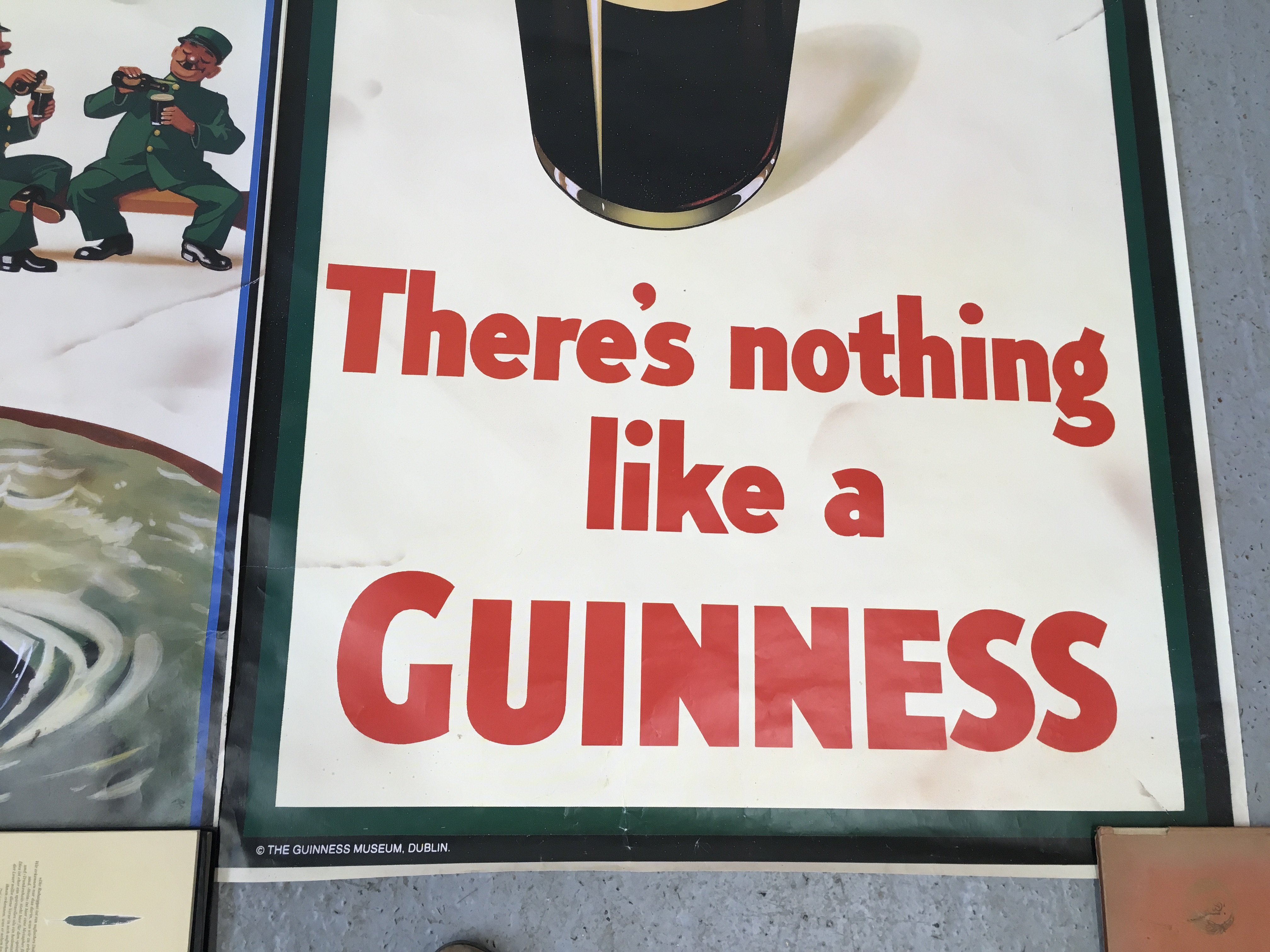 2 VINTAGE GUINNESS POSTERS - H 152CM X W 101CM - Image 6 of 9