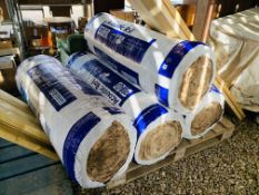 4 X ROLLS KNAUF 100MM ACOUSTIC INSULATION