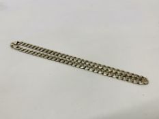 HEAVY SILVER FLAT LINK NECKLACE