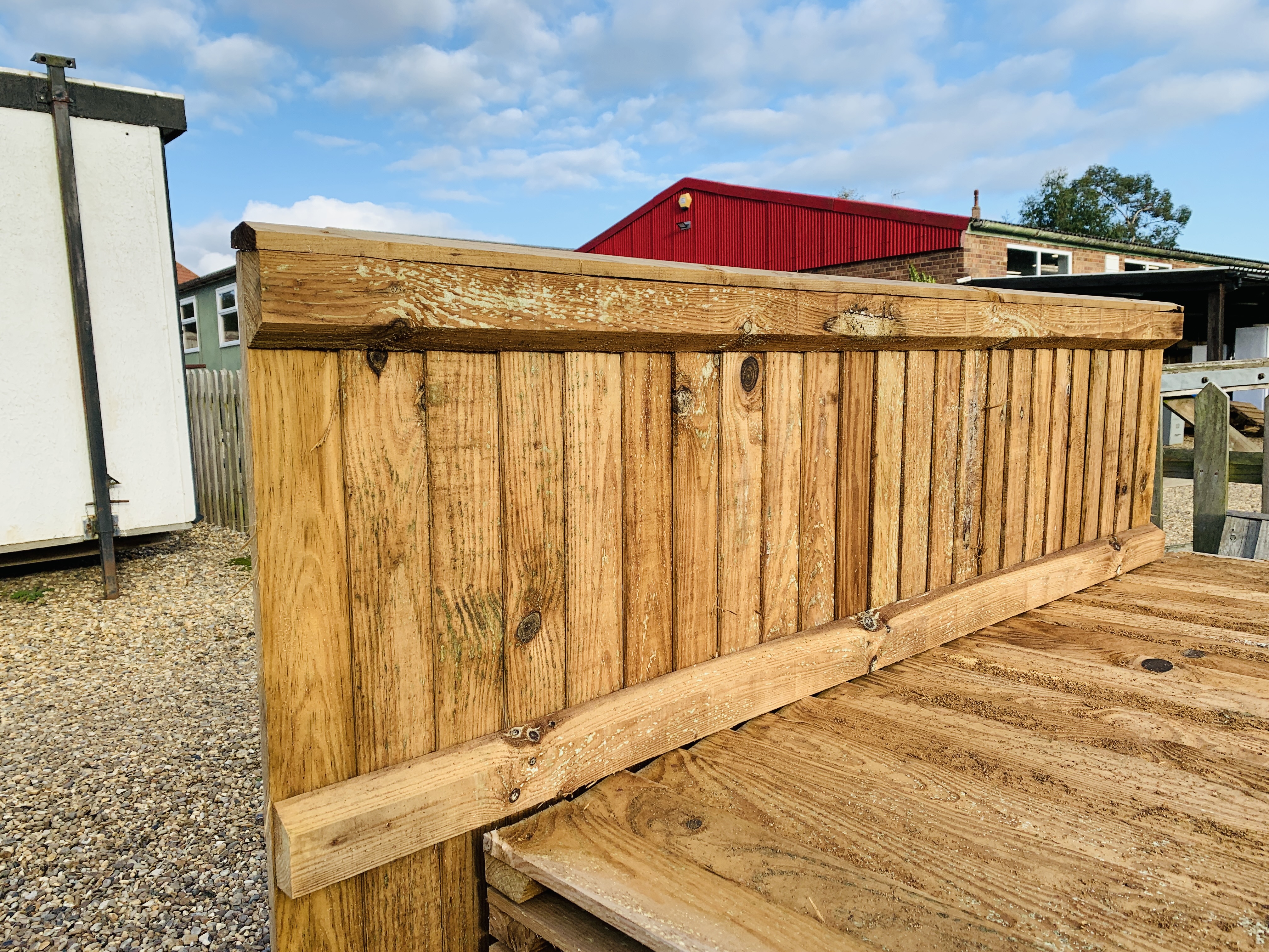 8 X AS NEW TREATED TIMBER CLOSE BOARDED 6FT. X 3FT. - Image 3 of 4