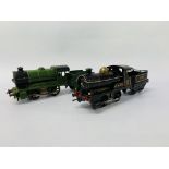 2 X VINTAGE HORNBY MECCANO CLOCKWORK 0 GAUGE LOCOMOTIVES TO INC LNER & TENDER 2710 & LNER 1842 &