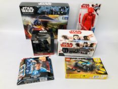 6 X BOXED AS NEW GAMES TO INCLUDE STAR WARS, ROGUE ONE, STAR WARS SUPERFAN CRATE,