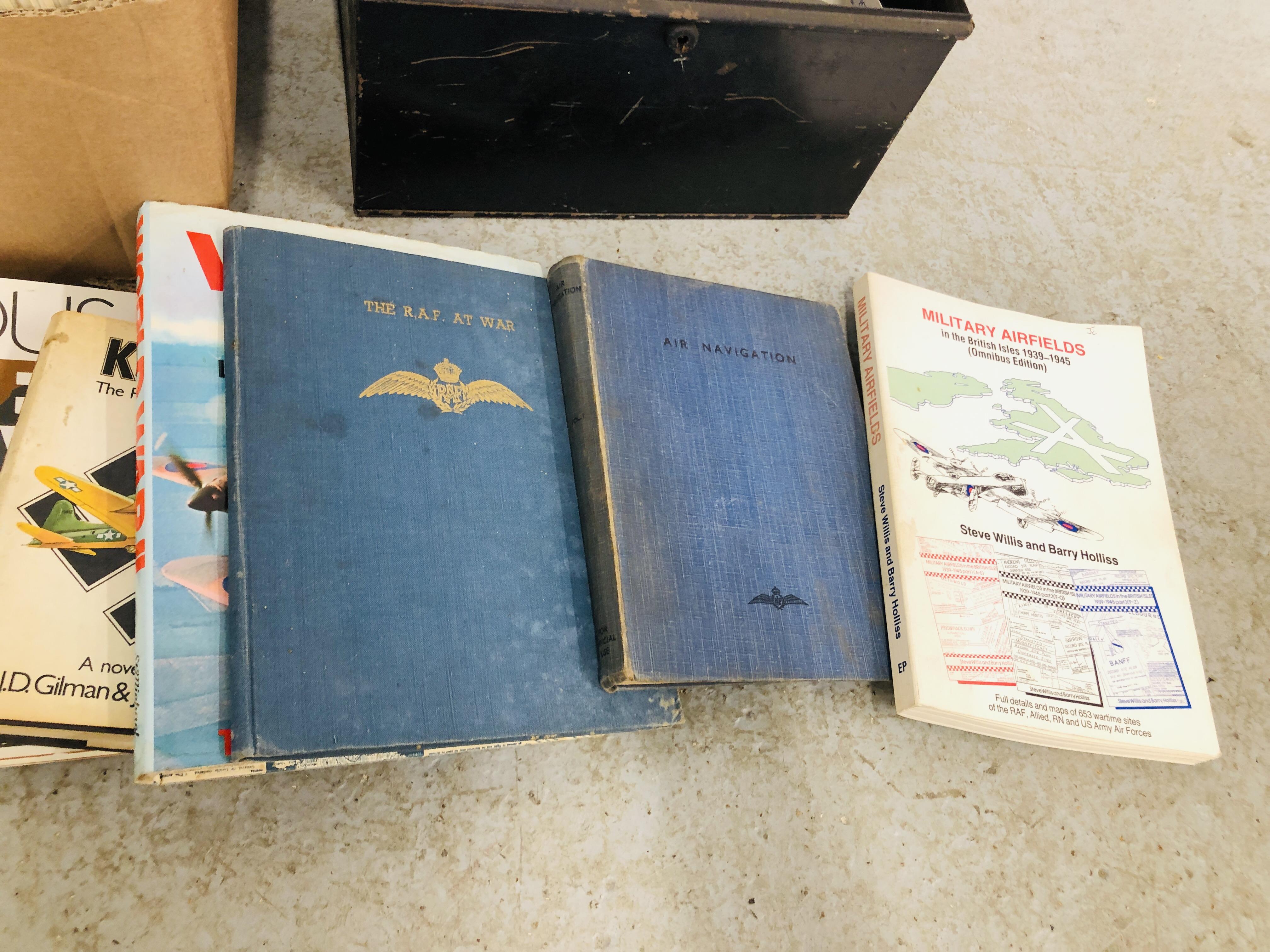 BOX OF ASSORTED EPHEMERA TO INCLUDE NORFOLK LIFE MAGAZINES, COLLECTION OF RAF BOOKS, - Image 3 of 9