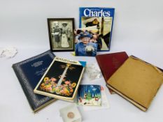 COLLECTION OF ROYALTY MEMORABILIA TO INCLUDE BOOKS,