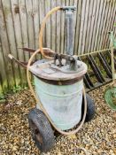 "THE FOUR OAKS" VINTAGE SPRAYING MACHINE - SOLD AS SEEN
