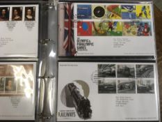 GB: 1993-2011 FIRST DAY COVER COLLECTION IN FIVE ROYAL MAIL ALBUMS,