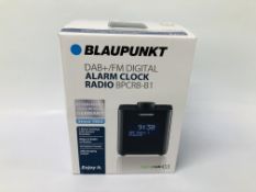 A BLANPUNKT DAB + FM DIGITAL ALARM CLOCK RADIO MODEL BPCRB-B1 (BOXED) - SOLD AS SEEN