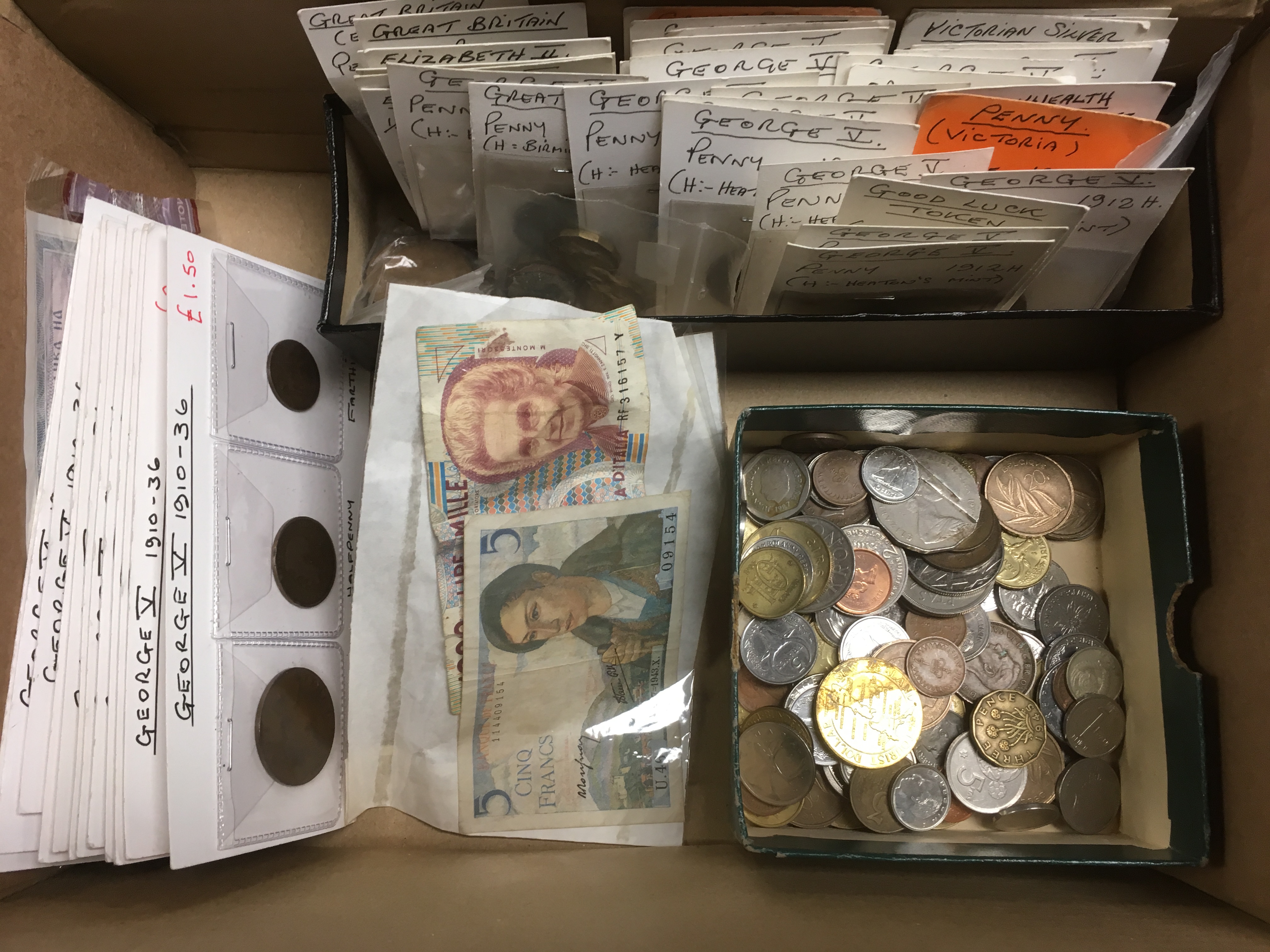 A BOX OF COINS, - Image 3 of 3