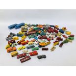QUANTITY OF DIE-CAST VEHICLES TO INCLUDE MATCHBOX LESNEY AND CORGI JUNIOR