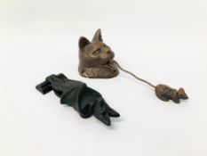 (R) 2 DOOR KNOCKERS CAT AND BAT