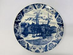 A LARGE DELFT CHARGER