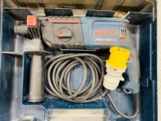 BOSCH GBH 2'22RE PROFESSIONAL 100 VOLT HAMMER DRILL IN HARD CARRY CASE - SOLD AS SEEN
