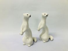 TWO USSR OTTER FIGURES