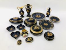 COLLECTION OF MEISSNER LIMOGES TRINKETS AND CABINET COLLECTIBLES,