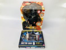 BOXED DOCTOR WHO RADIO CONTROLLED DALEK ALONG WITH BOXED COLDWAR TIME ZONE PLAYSET