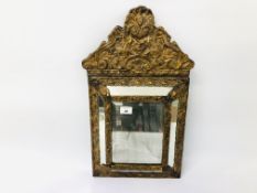 A NAPOLEON 3 FRENCH STYLE 5 PANEL WALL MIRROR